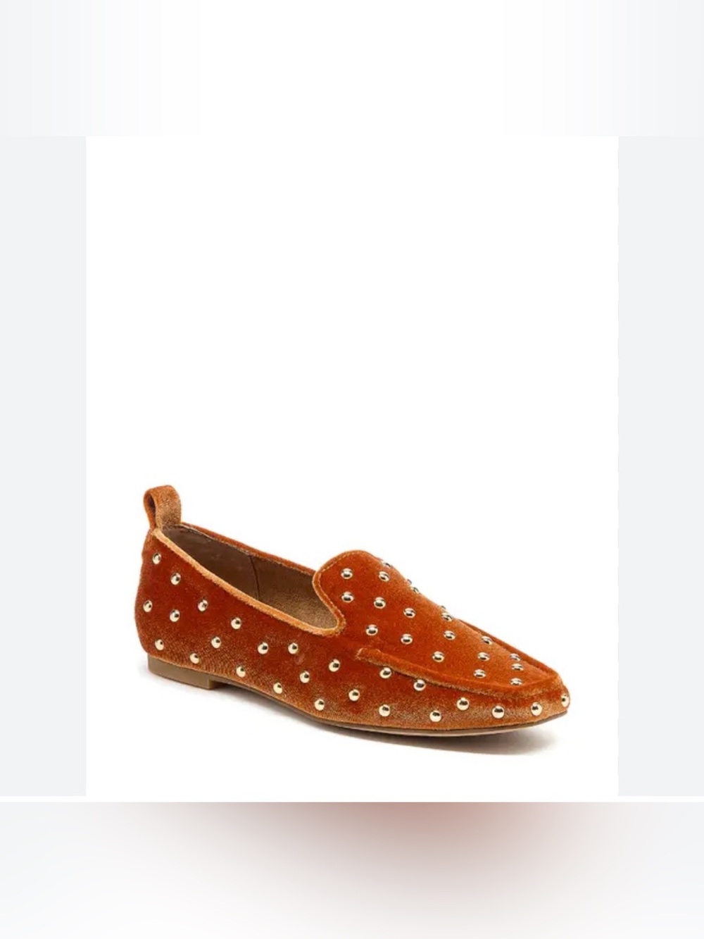 Kelsi Dagger Women's Brooklyn Loafers Studded Gold Orange 7 Preppy Office